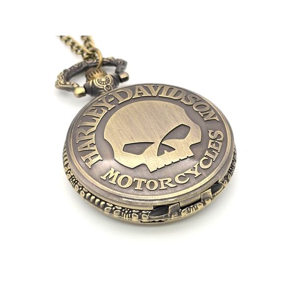 Harley Davidson Pocket Watch - Motorcycle Rider Gift for Bikers Vintage Look - Picture 5 of 10